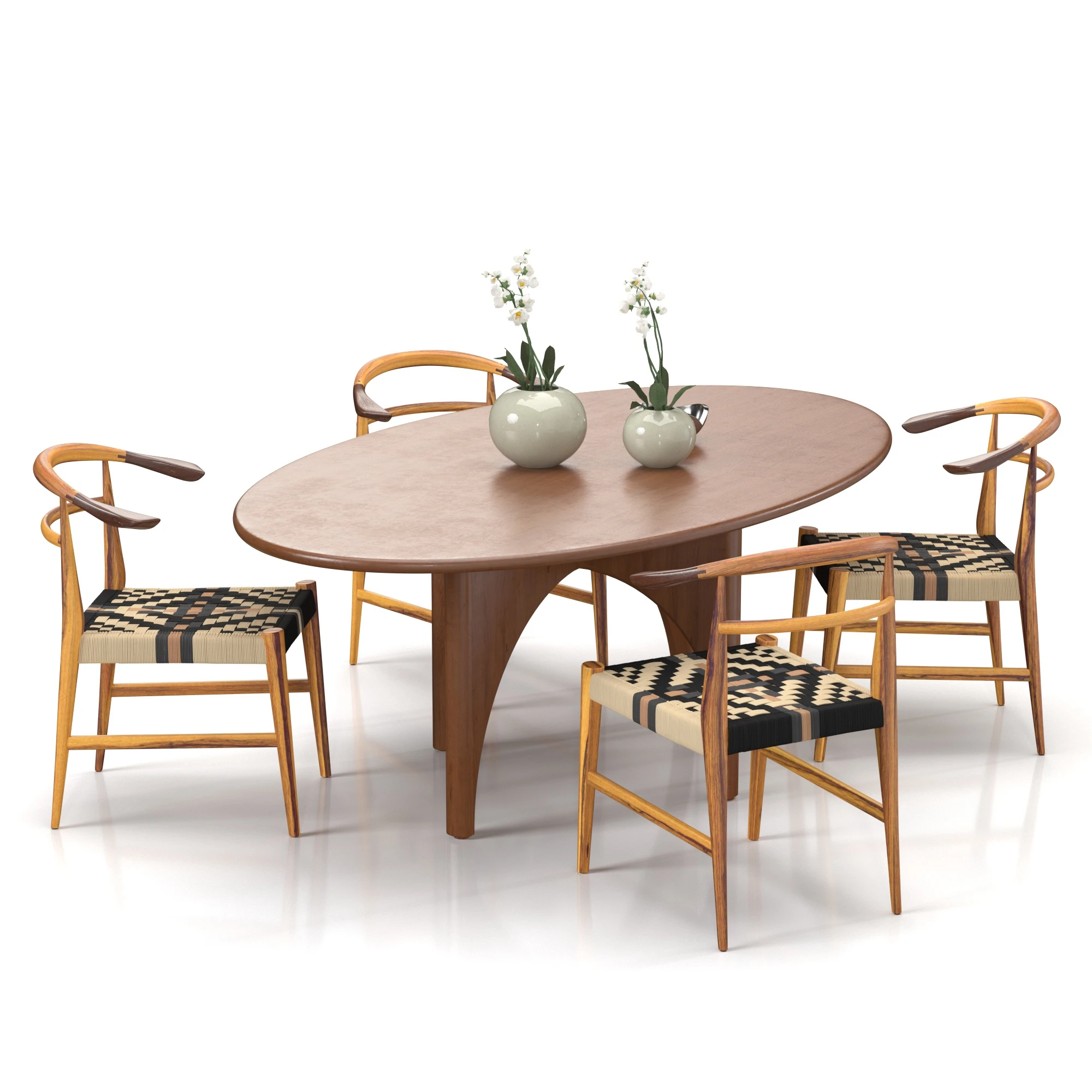 Dining set 03 3D Model_03